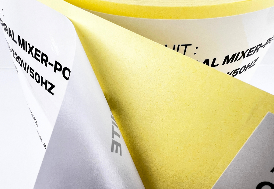 不干膠標簽-黃底銅版紙