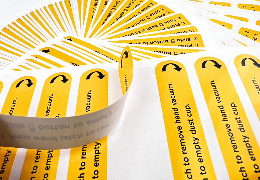 不干膠標簽-推桿貼紙